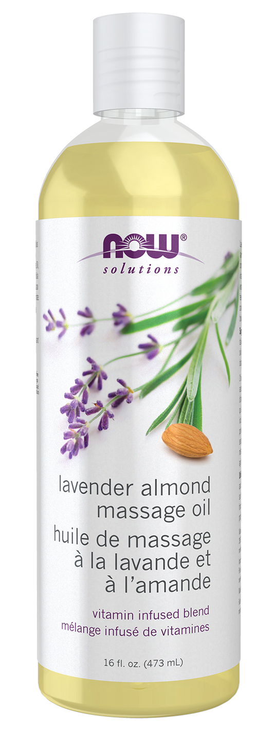 Massage Oil, Lavender Almond  16 oz