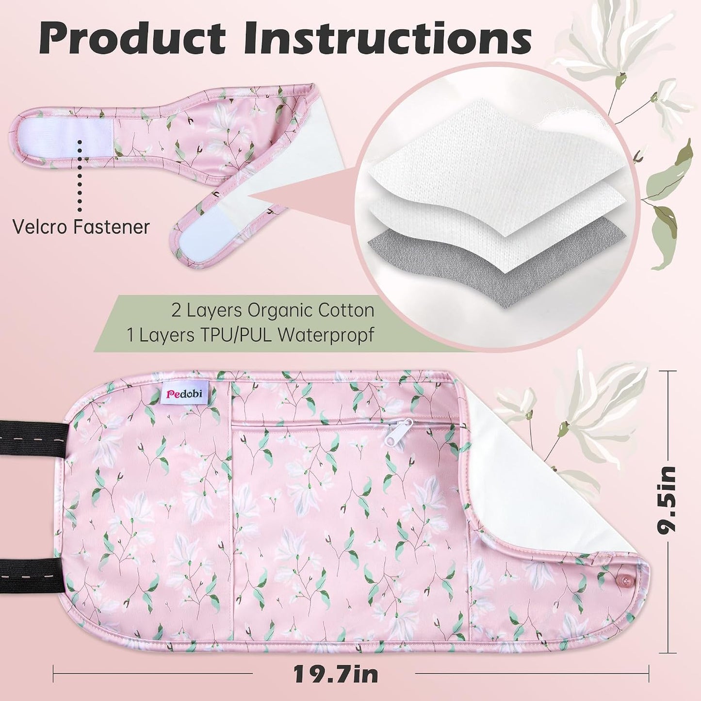 Castor Oil Wrap Set, 2 Pieces