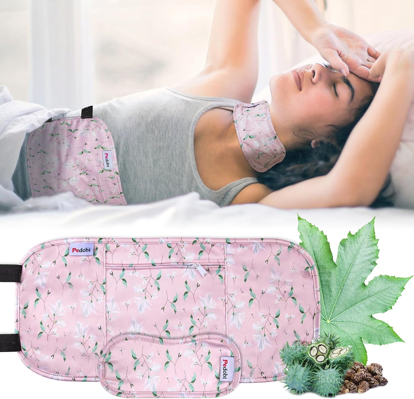 Castor Oil Wrap Set, 2 Pieces
