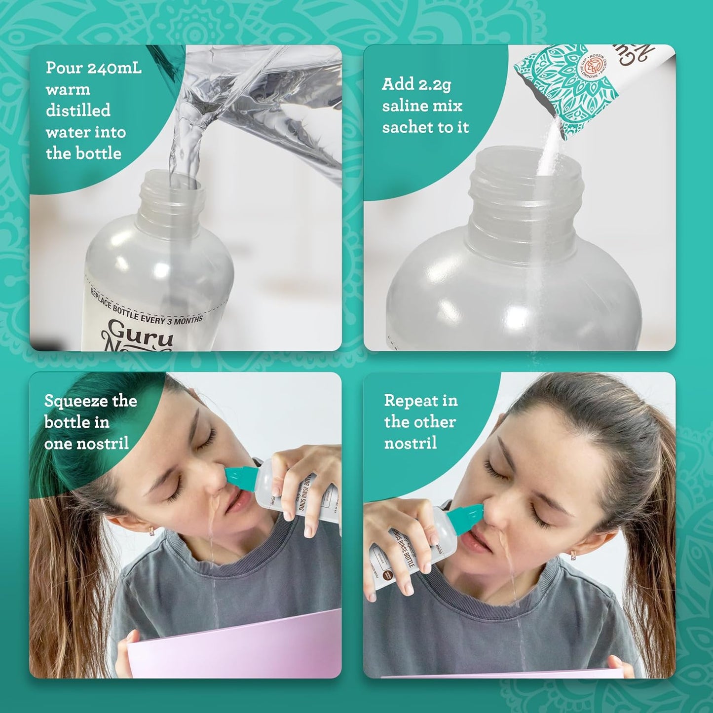 Sinus Rinse Squeeze Bottle