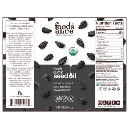 Seed Oil, Black Cumin 8 oz
