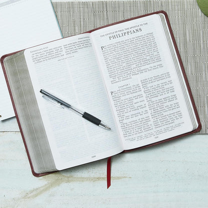 NKJV Deluxe Thinline Reference Bible - Genuine Leather - SALE!