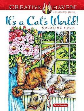 It's A Cat's World! Coloring Book