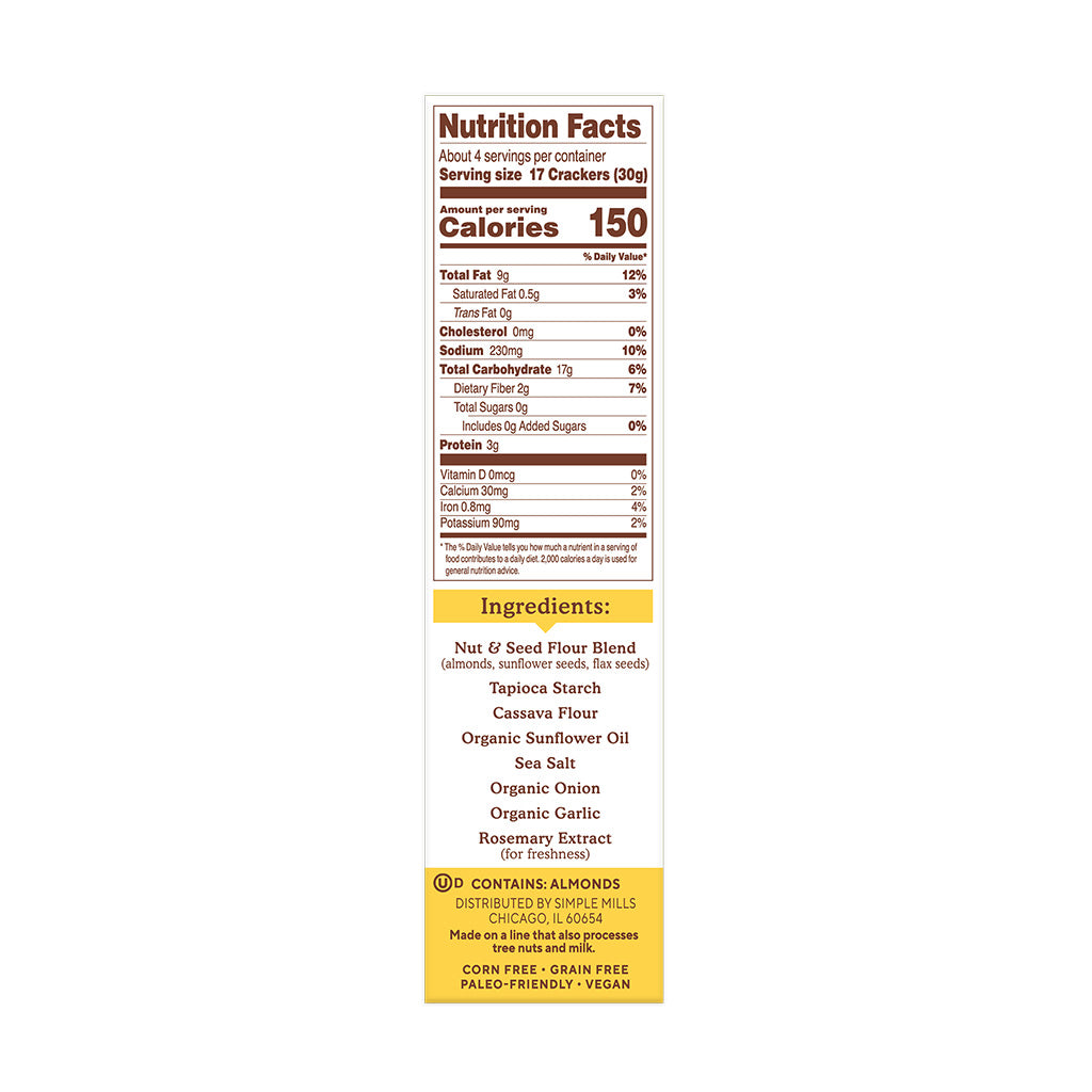 Crackers, Almond Flour  4.25 oz