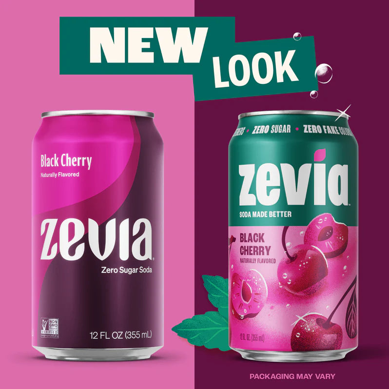 Soda, Black Cherry, Zero Sugar 12 oz