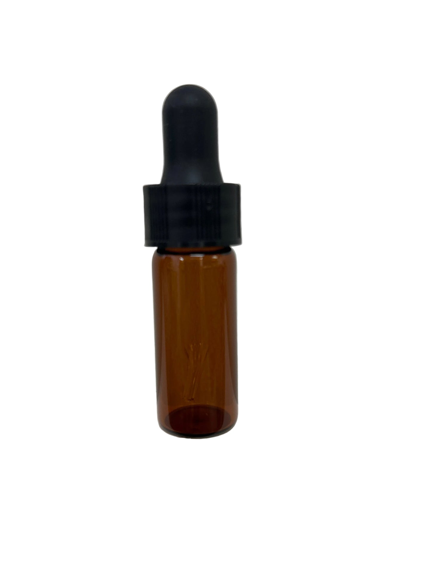 Glass Bottle w/ Dropper, Amber 1/4 oz