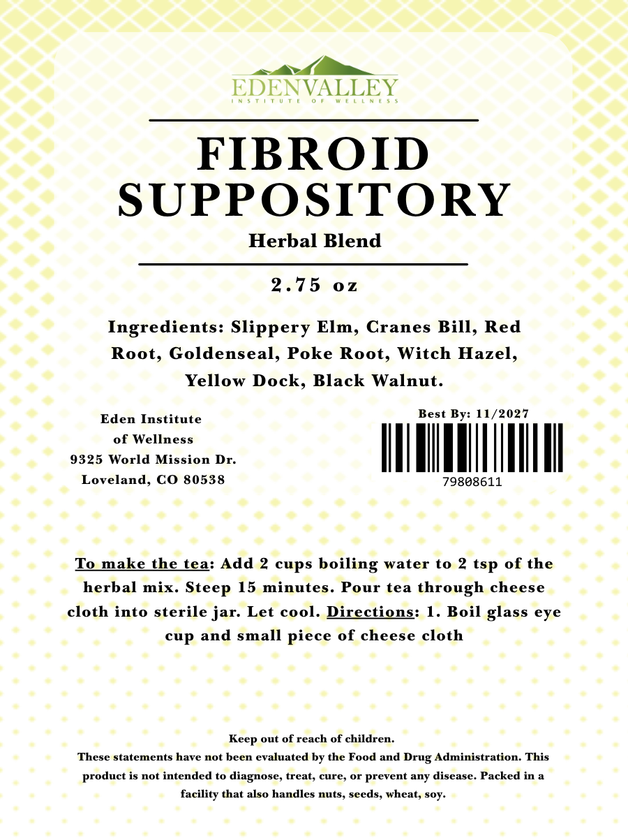 Fibroid Suppository Formula 2.75 oz
