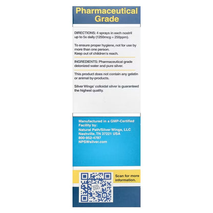 Silver Nasal Spray Sinus Relief 50 ppm & 250 ppm - SALE!