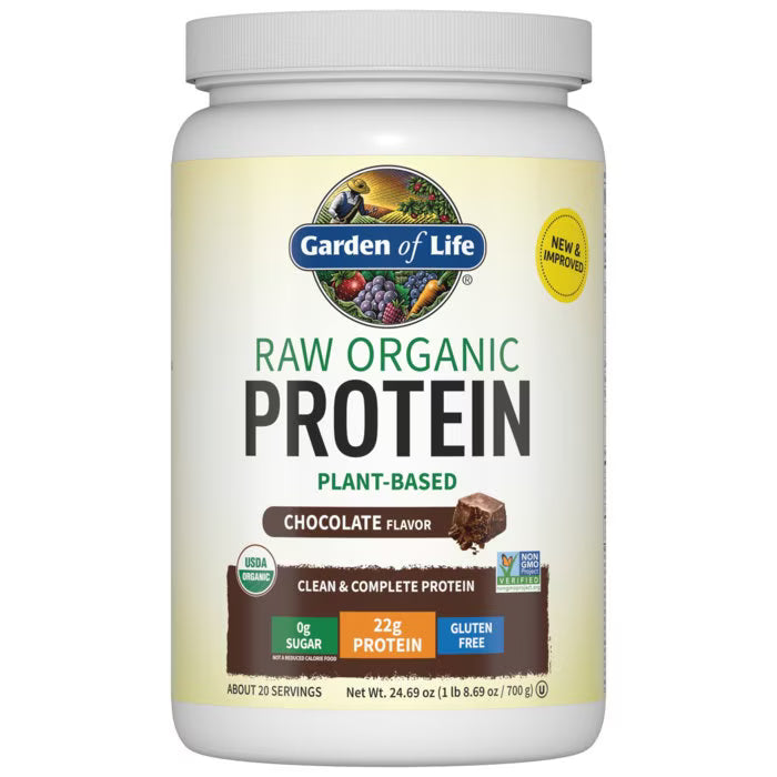 Protein Powder, RAW, Organic, Vanilla Flavor  23.28 oz
