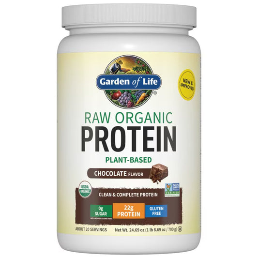 Protein Powder, RAW, Organic, Vanilla Flavor  23.28 oz