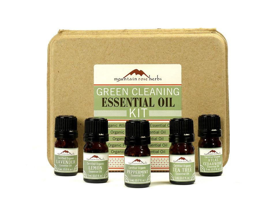 Green Cleaning EO Kit 5 Organic Oils - SALE!