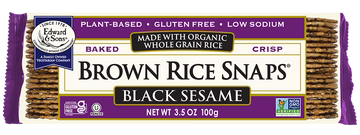 Crackers, Brown Rice Snaps, Organic 3.5 oz