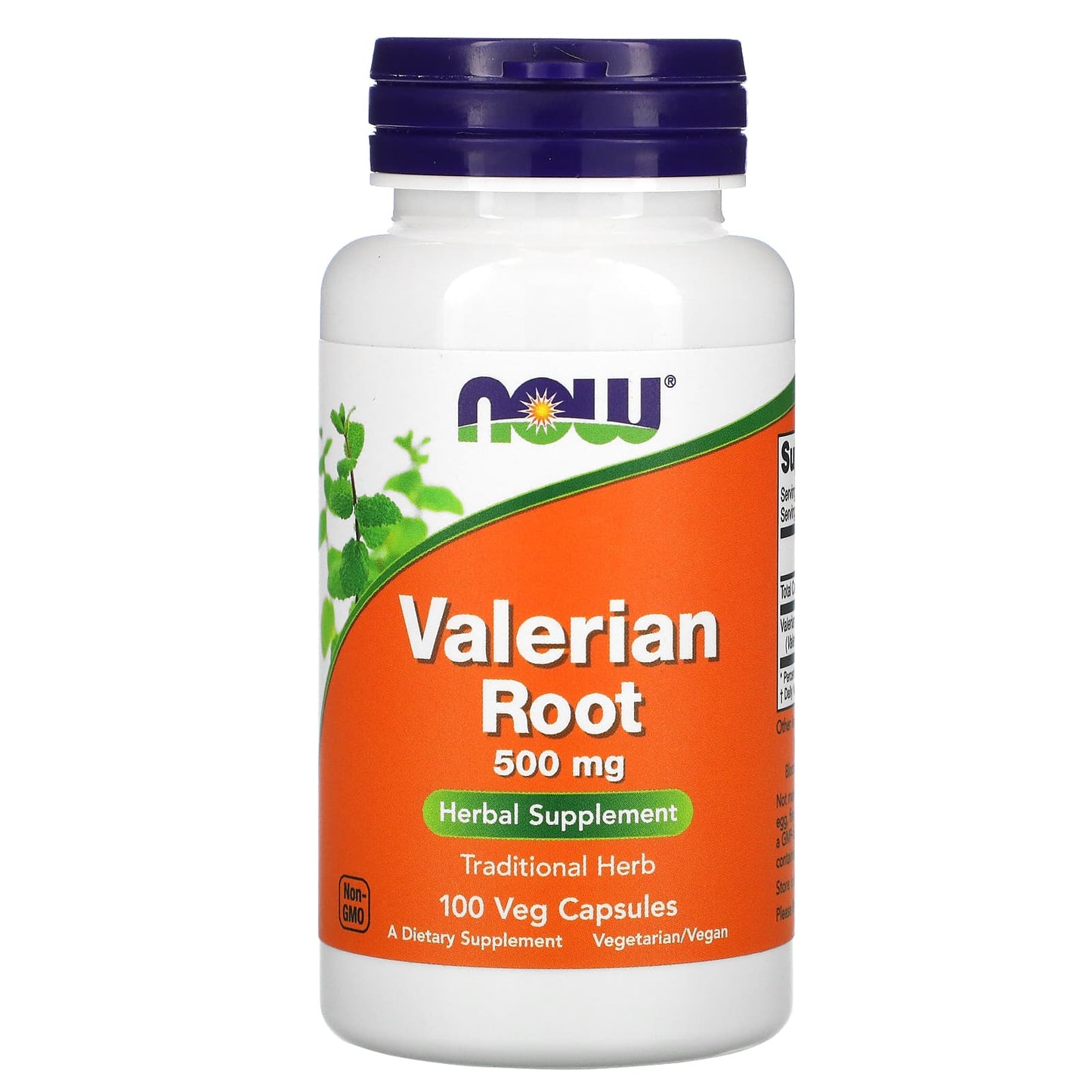 Valerian Root 500 mg, 100 Veg Capsules