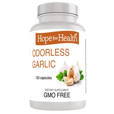 Hope for Health Odorless Garlic 120 Capsules - CLEARANCE!