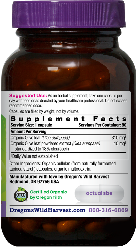 Olive Leaf 90 Capsules