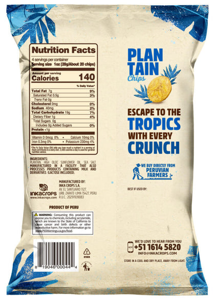 Chips, Plantain, Original 4oz