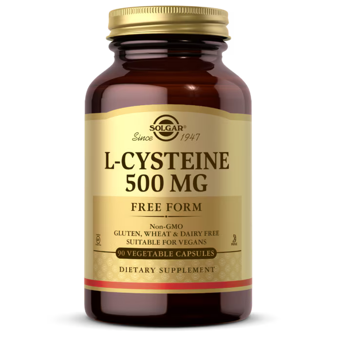 Solgar L-CYSTEINE 500 mg Free Form 90 Veg Caps