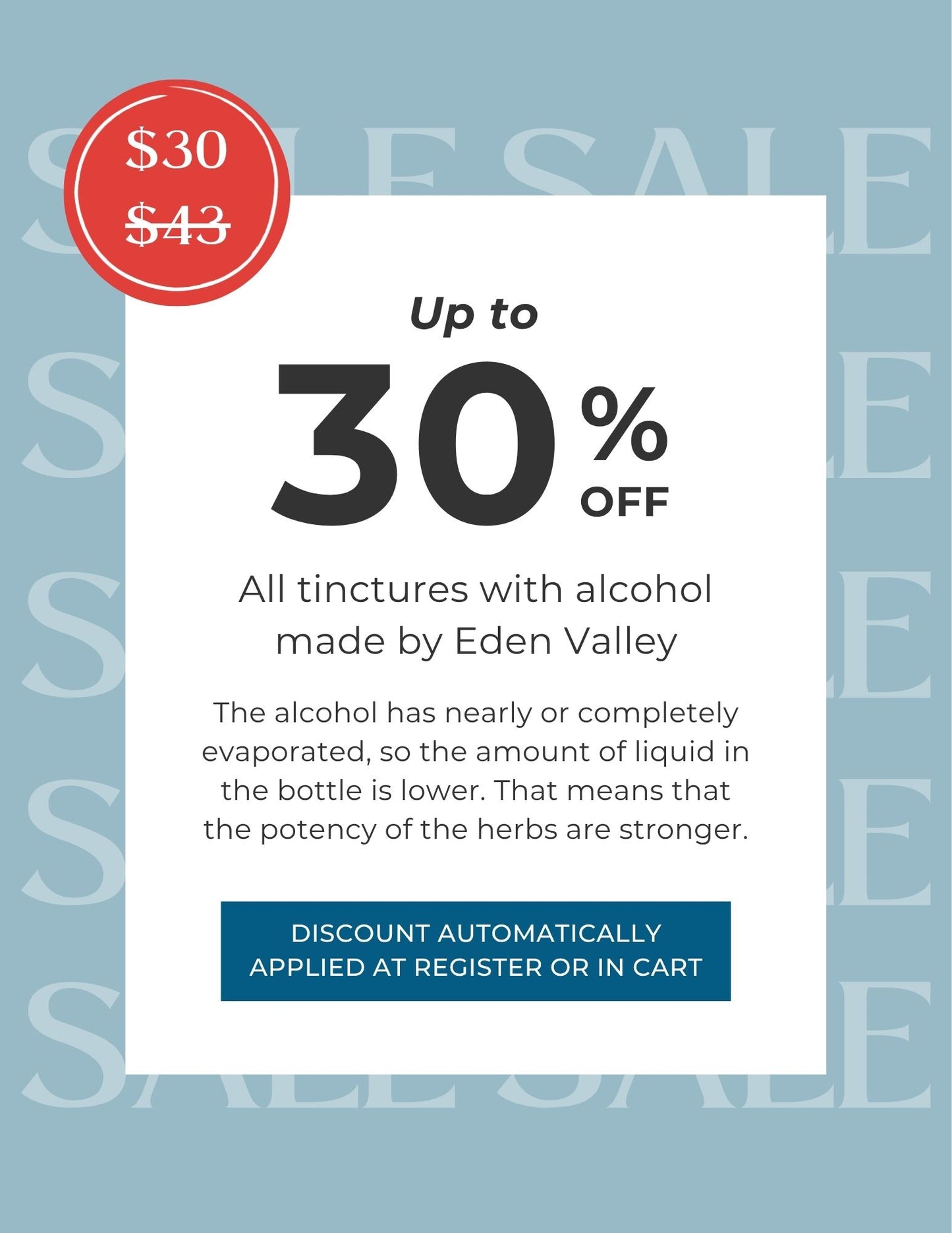 Tincture, BCA w/ Alcohol 4 oz