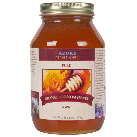 Honey, Orange Blossom, Pure, Raw 3 lb
