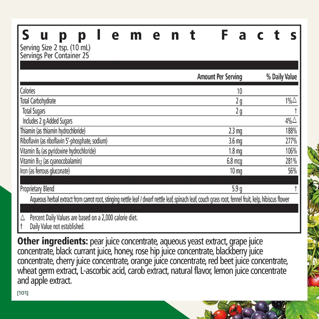 Floravital Iron + Herbs 8.5 oz