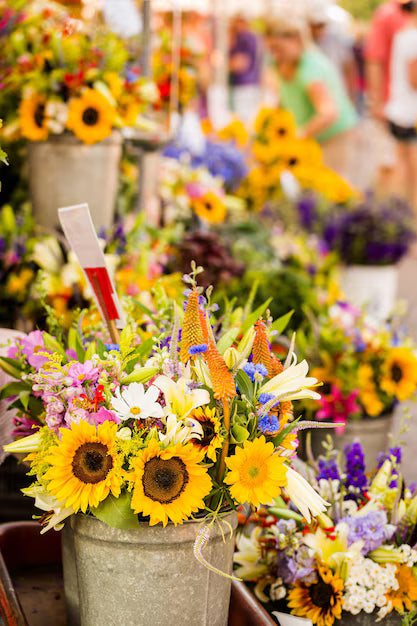 Fresh Cut Flower Bouquets, Organic, Farm Fresh