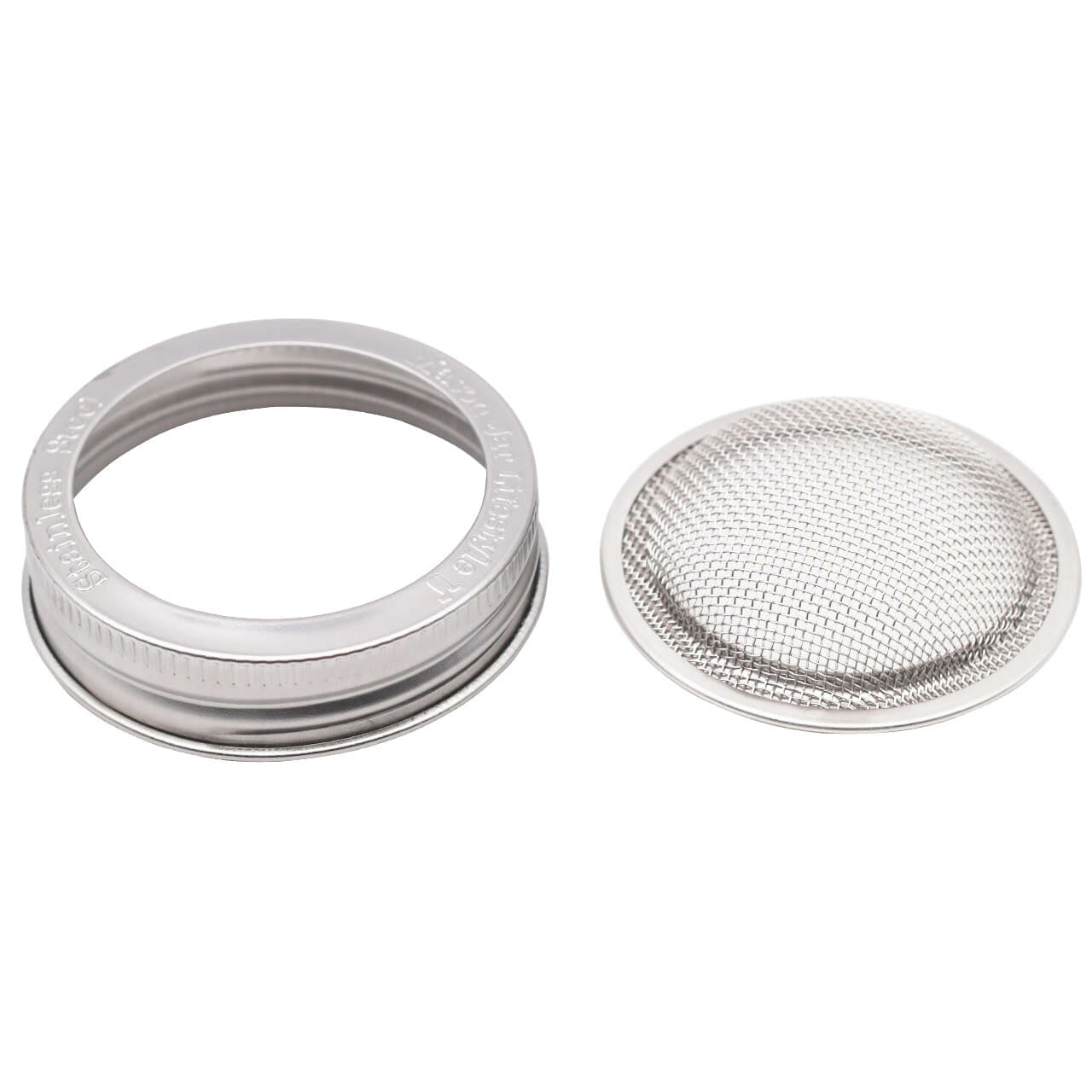 Sprouting Lids, Stainless Steel, Widemouthed 3 pk