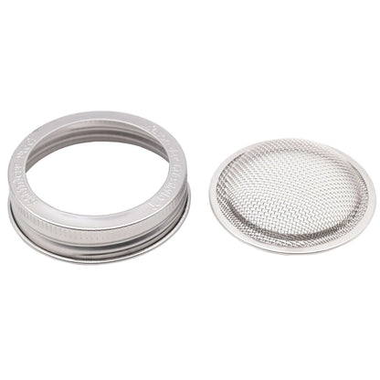 Sprouting Lids, Stainless Steel, Widemouthed 3 pk