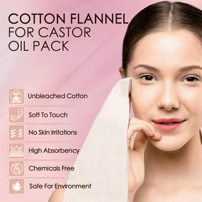 Cotton Flannel, Organic  15.7"x7"