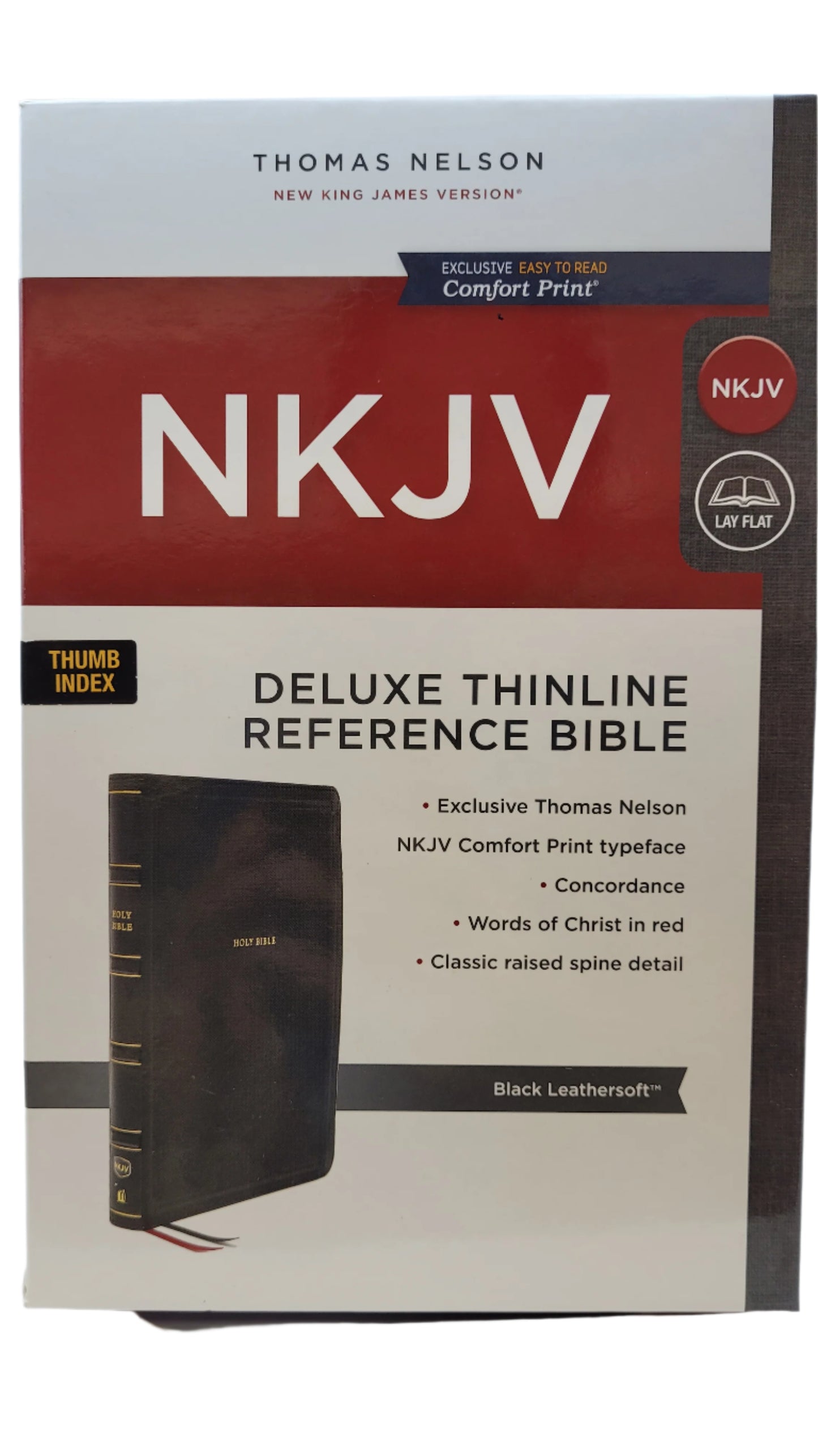 NKJV Deluxe Thinline Reference Bible - Leathersoft - SALE!