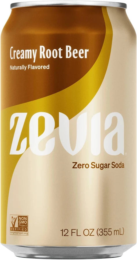 Soda, Creamy Root Beer, Zero Sugar 12 oz