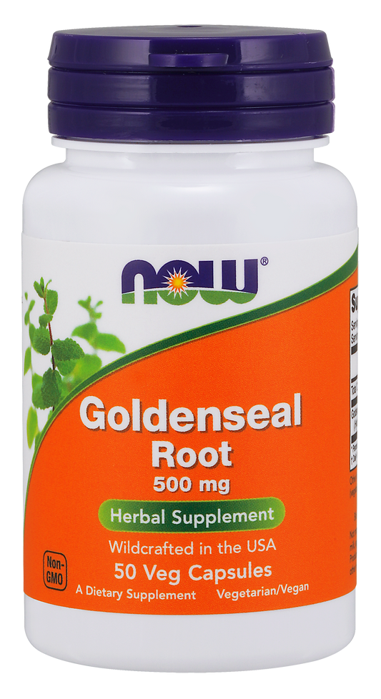 Goldenseal Root 500 mg, 50 Veg Capsules