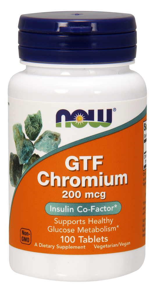 GTF Chromium 200 mcg 100 Tablets
